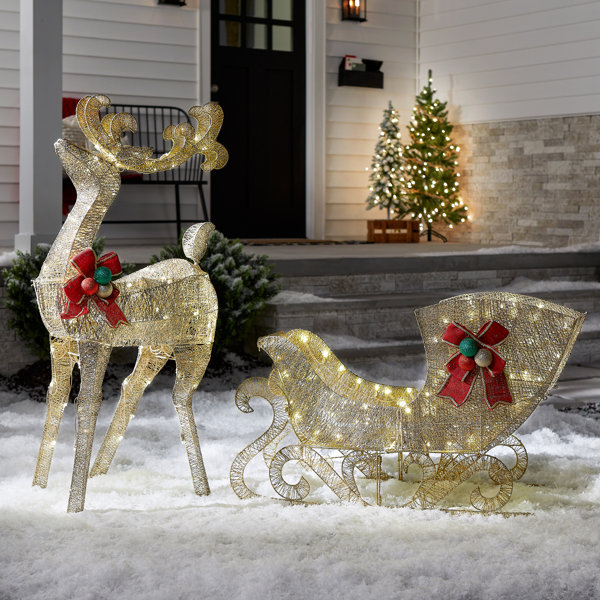 Christmas Sleigh Outdoor | Wayfair